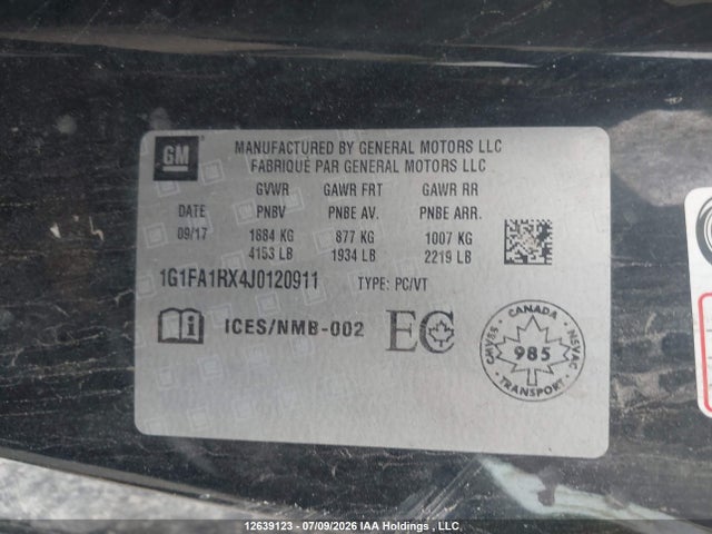 Chevrolet Camaro 1ls 2018 1G1FA1RX4J0120911 Image 9