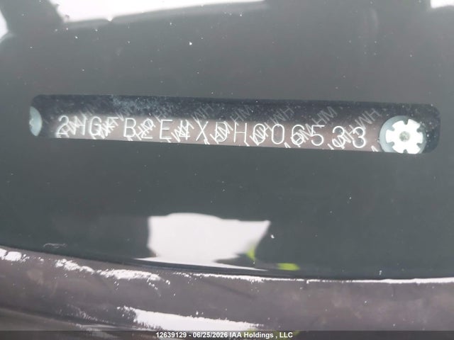 Продажа на аукционе авто 2013 Honda Civic Lx, vin: 2HGFB2E4XDH006533, номер лота: 12639129