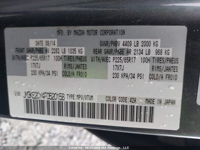 Mazda Cx-5 Gs 2015 JM3KE2CY4F0520158 Image 9
