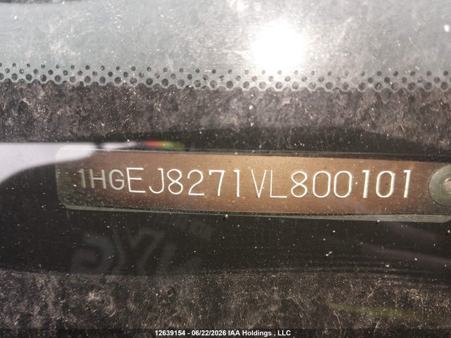 1997 Honda Civic Si Si მანქანა იყიდება აუქციონზე, vin: 1HGEJ8271VL800101, აუქციონის ნომერი: 12639154