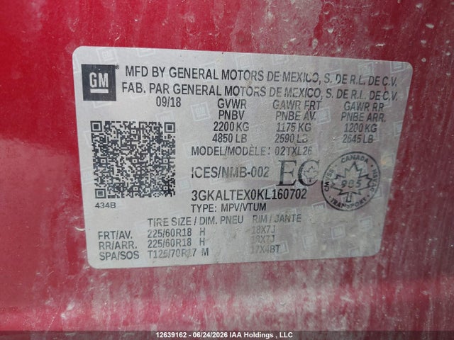 GMC Terrain Sle 2019 3GKALTEX0KL160702 Image 9