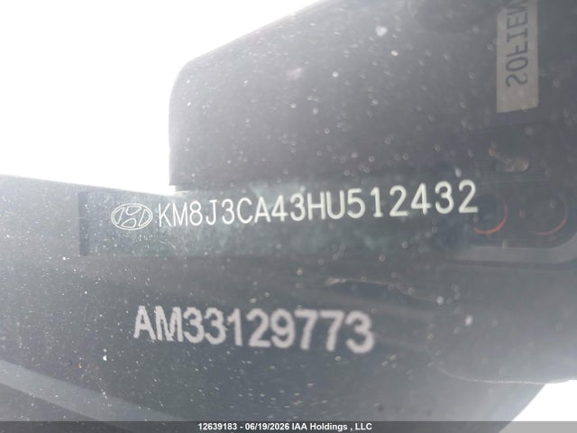 Aukcja sprzedaży 2017 Hyundai Tucson Limited/sport And Eco/se, vin: KM8J3CA43HU512432, numer aukcji: 12639183