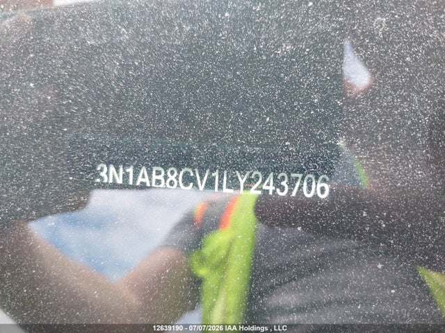 2020 Nissan Sentra Sv მანქანა იყიდება აუქციონზე, vin: 3N1AB8CV1LY243706, აუქციონის ნომერი: 12639190