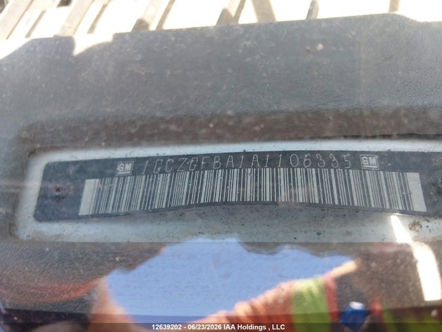 12639202 :رقم المزاد ، 1GCZGFBA1A1106335 vin ، 2010 Chevrolet Express G2500 مزاد بيع