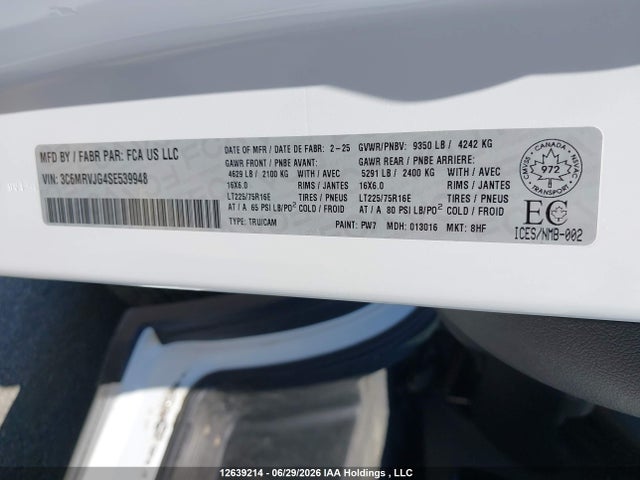 3C6MRVJG4SE539948 RAM Promaster 3500 3500 High