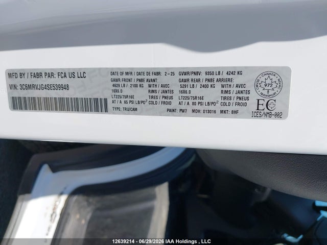 3C6MRVJG4SE539948 RAM Promaster 3500 3500 High