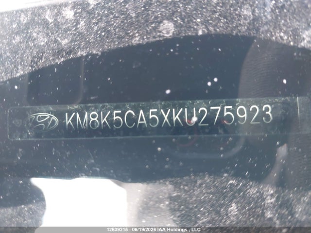 Продаж на аукціоні авто 2019 Hyundai Kona 1.6t Ultimate, vin: KM8K5CA5XKU275923, номер лоту: 12639215