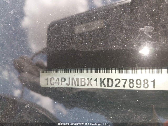 12639221 :رقم المزاد ، 1C4PJMBX1KD278981 vin ، 2019 Jeep Cherokee Trailhawk مزاد بيع