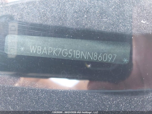 2011 Bmw 328 Xi მანქანა იყიდება აუქციონზე, vin: WBAPK7G51BNN86097, აუქციონის ნომერი: 12639288