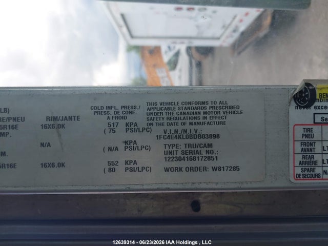 Продажа на аукционе авто 2011 Ford Econoline, vin: 1FC4E4KL0BDB03898, номер лота: 12639314