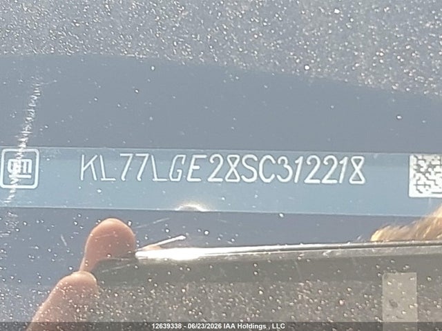 2025 Chevrolet Trax 1rs მანქანა იყიდება აუქციონზე, vin: KL77LGE28SC312218, აუქციონის ნომერი: 12639338