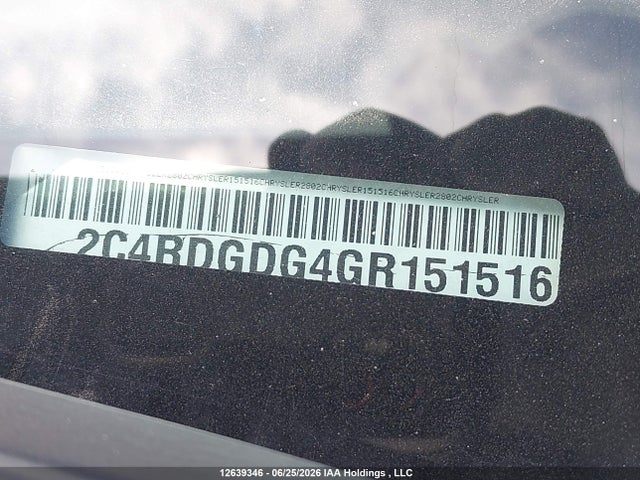 Dodge Grand Caravan Crew 2016 2C4RDGDG4GR151516 Image 19