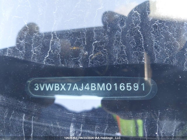 Продажа на аукционе авто 2011 Volkswagen Jetta Se, vin: 3VWBX7AJ4BM016591, номер лота: 12639362