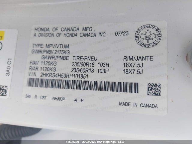 Honda CR-V 2024 2HKRS4H53RH101851 Image 18
