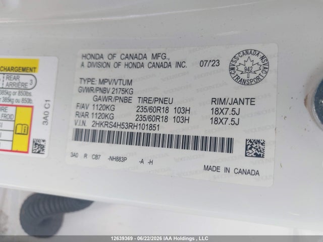 Honda CR-V 2024 2HKRS4H53RH101851 Image 9
