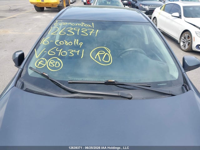 12639371 :رقم المزاد ، 2T1BURHE0GC640341 vin ، 2016 Toyota Corolla مزاد بيع