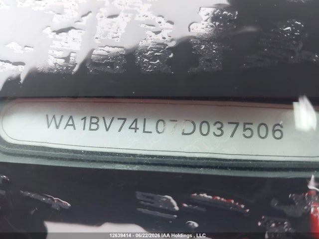 12639414 :رقم المزاد ، WA1BV74L07D037506 vin ، 2007 Audi Q7 4.2 Quattro Premium مزاد بيع