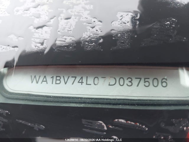 12639414 :رقم المزاد ، WA1BV74L07D037506 vin ، 2007 Audi Q7 4.2 Quattro Premium مزاد بيع