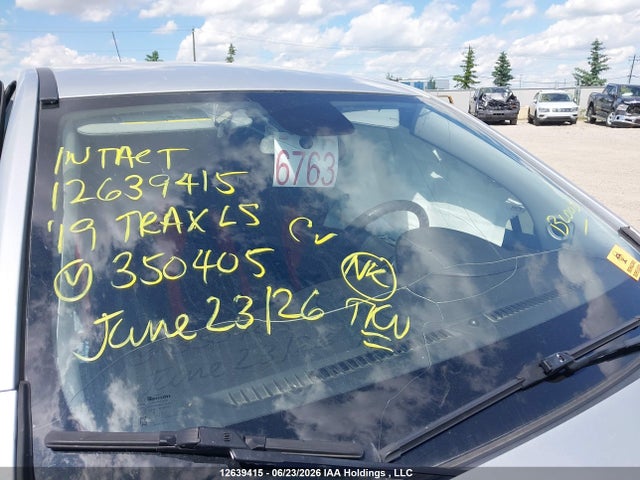 12639415 :رقم المزاد ، 3GNCJKSB7KL350405 vin ، 2019 Chevrolet Trax Ls مزاد بيع