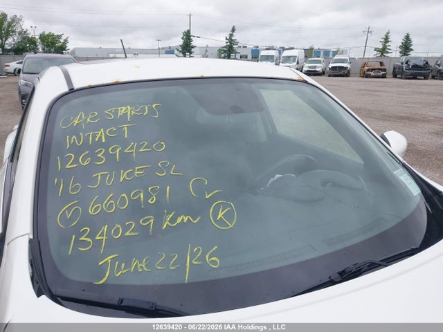 Aukcja sprzedaży 2016 Nissan Juke S/sv/sl/nismo, vin: JN8AF5MV2GT660981, numer aukcji: 12639420