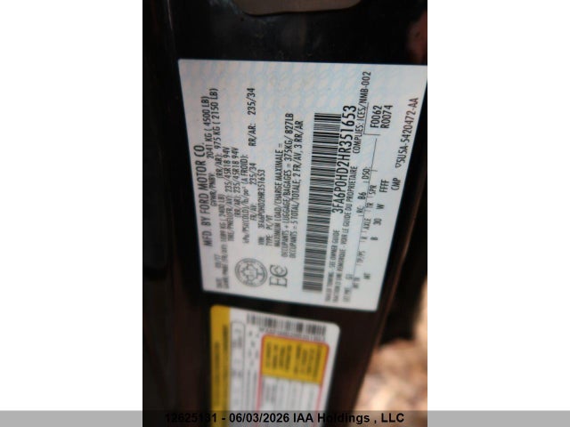 Ford FUSION SE 2017 3FA6P0HD2HR351653 Image 22
