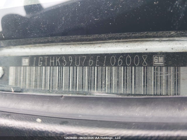 12639450 :رقم المزاد ، 1GTHK39U76E106008 vin ، 2006 Gmc New Sierra K3500 مزاد بيع