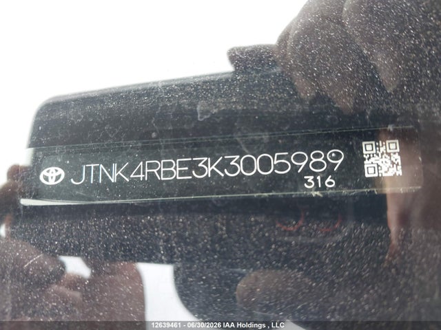 2019 Toyota Corolla მანქანა იყიდება აუქციონზე, vin: JTNK4RBE3K3005989, აუქციონის ნომერი: 12639461
