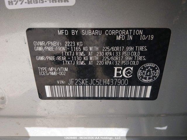 Subaru Forester Touring 2020 JF2SKEJC5LH437900 Image 9