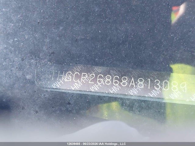 Aukcja sprzedaży 2008 Honda Accord Exl, vin: 1HGCP26868A813089, numer aukcji: 12639485