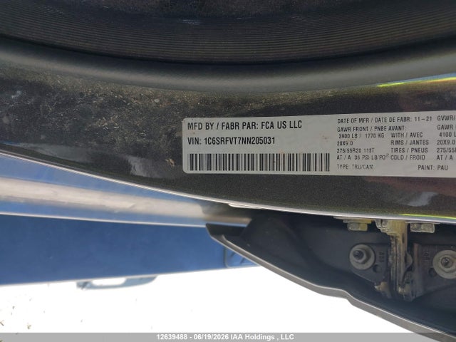 RAM 1500 Sport 2022 1C6SRFVT7NN205031 Image 9