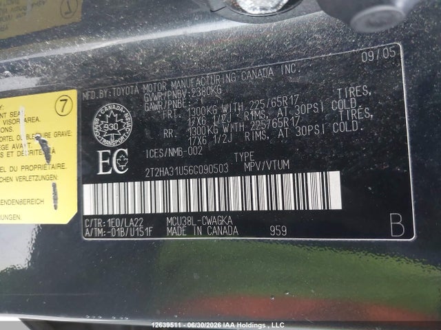 2006 Lexus Rx 330 მანქანა იყიდება აუქციონზე, vin: 2T2HA31U56C090503, აუქციონის ნომერი: 12639511