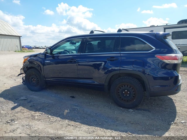 2015 Toyota Highlander Hybrid/xle მანქანა იყიდება აუქციონზე, vin: 5TDJCRFH4FS011960, აუქციონის ნომერი: 12639515