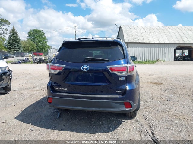2015 Toyota Highlander Hybrid/xle მანქანა იყიდება აუქციონზე, vin: 5TDJCRFH4FS011960, აუქციონის ნომერი: 12639515