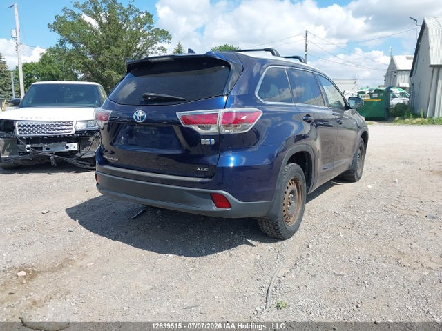 2015 Toyota Highlander Hybrid/xle მანქანა იყიდება აუქციონზე, vin: 5TDJCRFH4FS011960, აუქციონის ნომერი: 12639515
