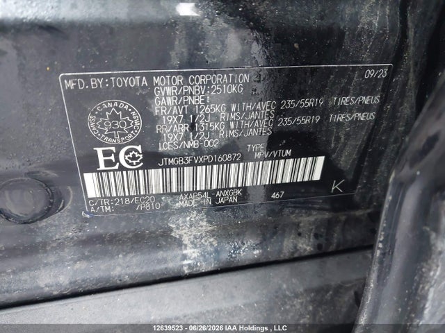 JTMGB3FVXPD160872 Toyota Rav4 Prime Xse