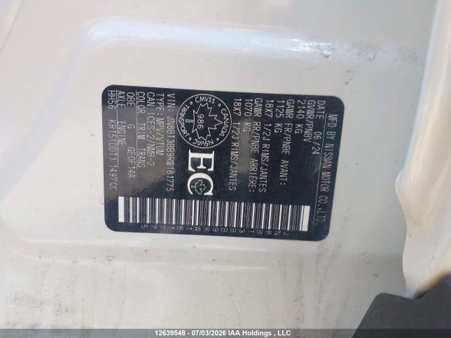 Aukcja sprzedaży 2024 Nissan Rogue Sv Moonroof, vin: JN8BT3BB9RW181775, numer aukcji: 12639548