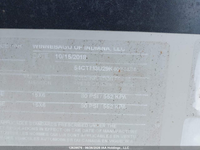 Winnebago 2401rg 2019 54CTM3U29K4024484 Image 9