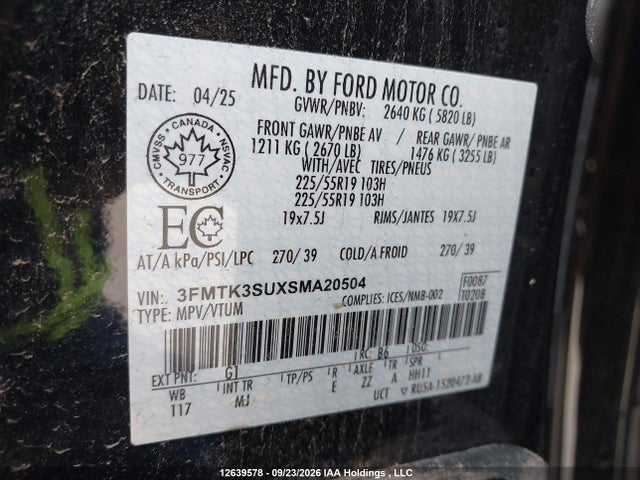Ford Mustang Mach-e Premium 2025 3FMTK3SUXSMA20504 Image 9