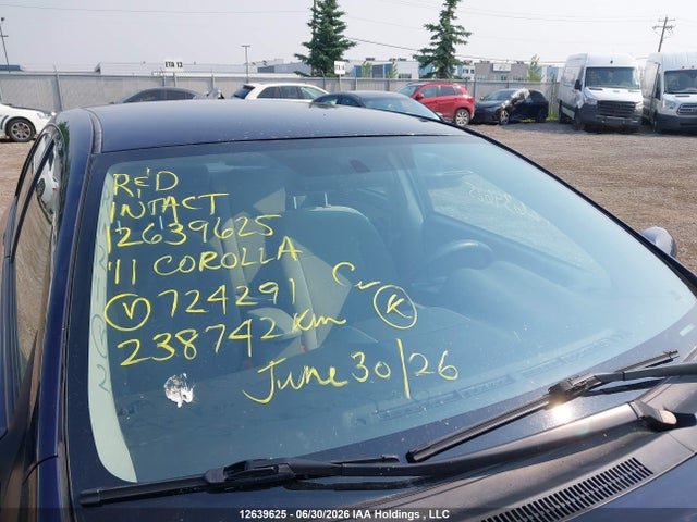 2011 Toyota Corolla S/le მანქანა იყიდება აუქციონზე, vin: 2T1BU4EE4BC724291, აუქციონის ნომერი: 12639625
