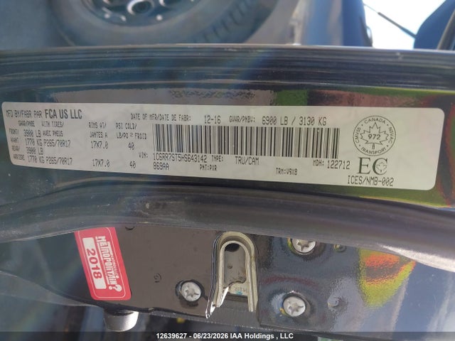 RAM 1500 St 2017 1C6RR7ST5HS643142 Image 9
