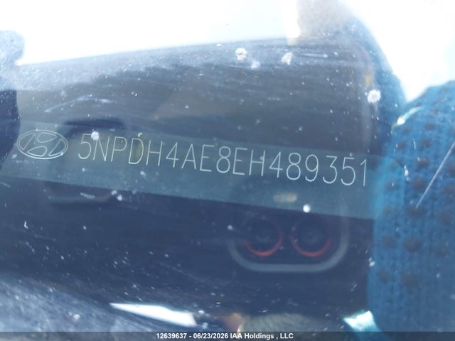 12639637 :رقم المزاد ، 5NPDH4AE8EH489351 vin ، 2014 Hyundai Elantra Se/sport/limited مزاد بيع