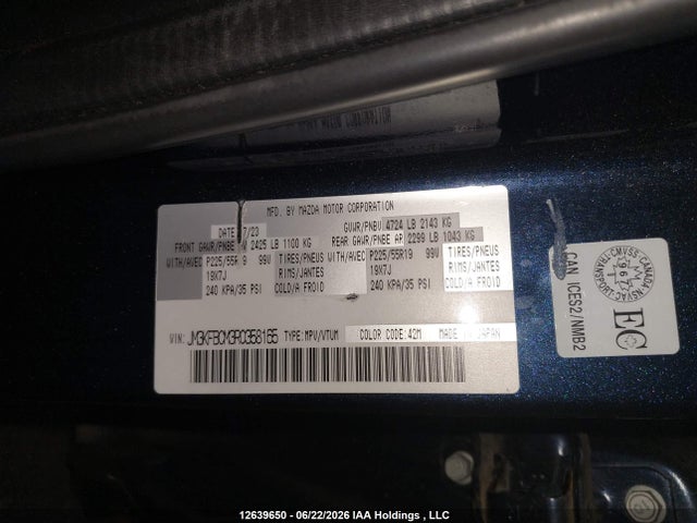 Aukcja sprzedaży 2024 Mazda Cx-5 Preferred, vin: JM3KFBCM3R0358165, numer aukcji: 12639650