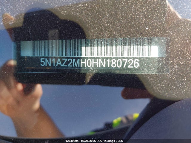 Aukcja sprzedaży 2017 Nissan Murano, vin: 5N1AZ2MH0HN180726, numer aukcji: 12639694