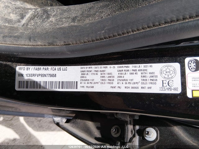 Dodge RAM 1500 2025 1C6SRFVP9SN775658 Image 9