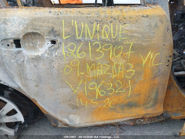 12613907 :رقم المزاد ، JM1BK32F391196321 vin ، 2009 Mazda Mazda3 Gs/gx مزاد بيع