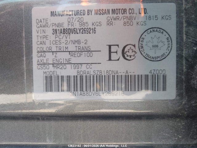 Nissan SENTRA SR 2020 3N1AB8DV6LY269216 Image 19