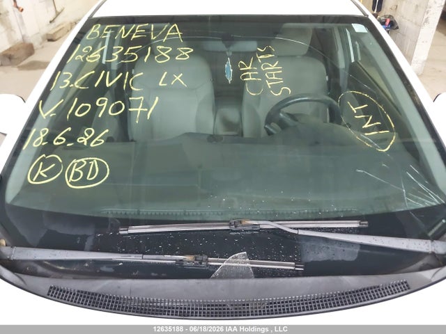 12635188 :رقم المزاد ، 2HGFB2F40DH109071 vin ، 2013 Honda Civic Lx مزاد بيع