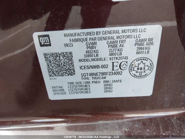 Продажа на аукционе авто 2024 Gmc Sierra K2500 Slt, vin: 1GT49NE79RF234092, номер лота: 12639776