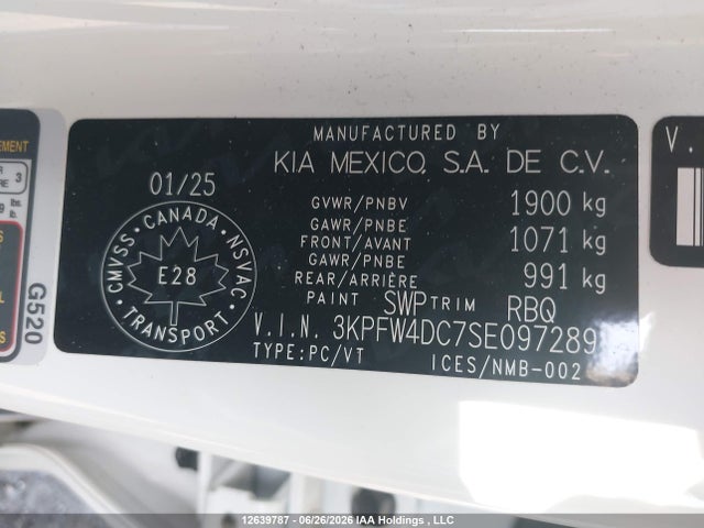 Продажа на аукционе авто 2025 Kia K4 Gt-line Turbo/gt-line Turbo Limited, vin: 3KPFW4DC7SE097289, номер лота: 12639787