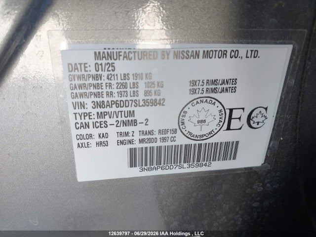 Nissan Kicks Sr Premium 2025 3N8AP6DD7SL359842 Image 9